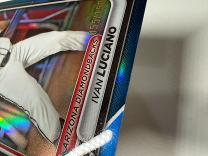 Ivan Luciano 2024 Bowman Draft Chrome 1st Blue Refractor /150 #BDC-29