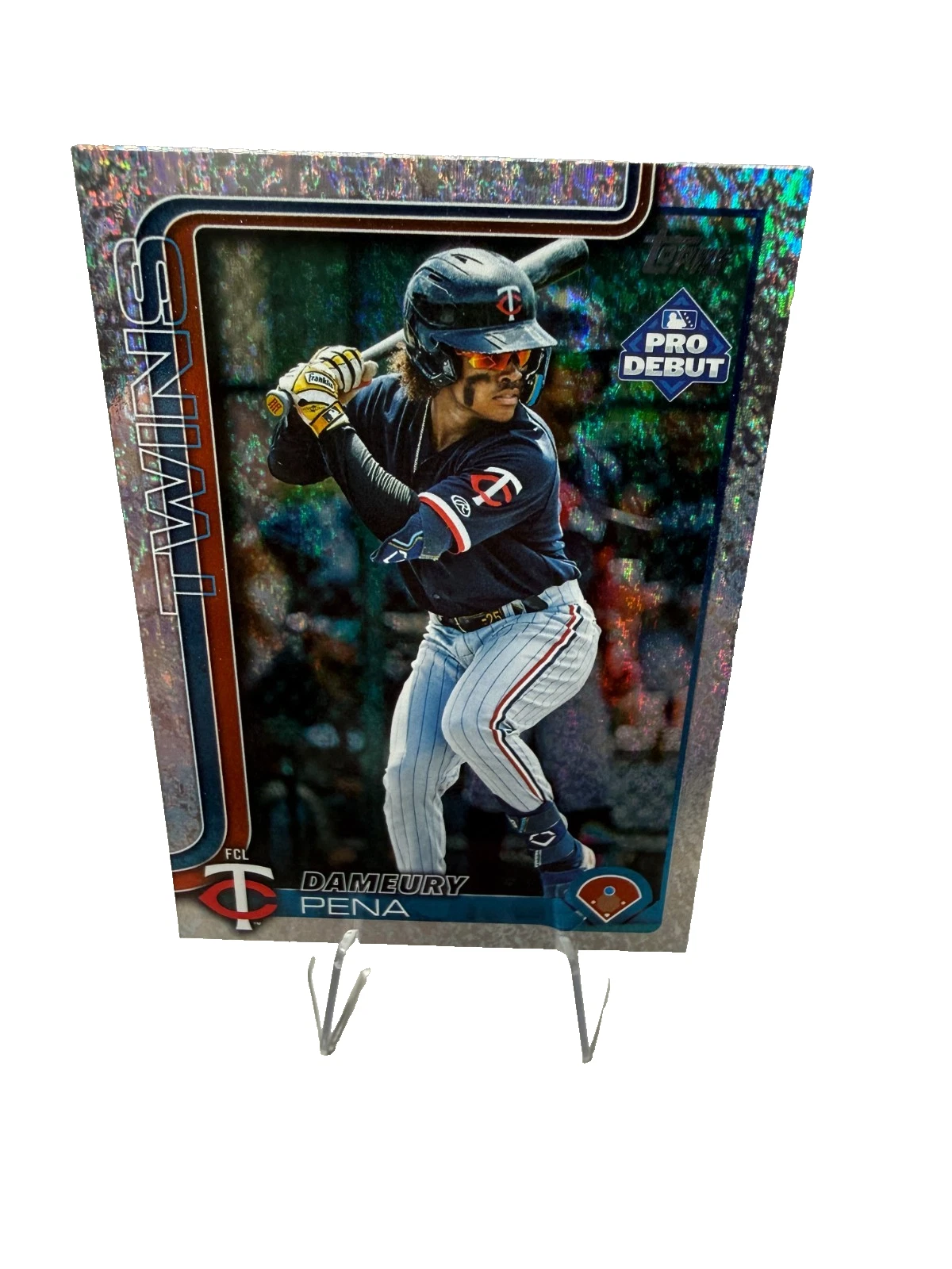 Dameury Pena 2025 Topps Pro Debut Sparkle Foil /175 #PD-102 Twins
