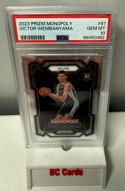 Victor Wembanyama 2023-24 Panini Prizm Monopoly RC #81 Spurs PSA 10 GEM MINT