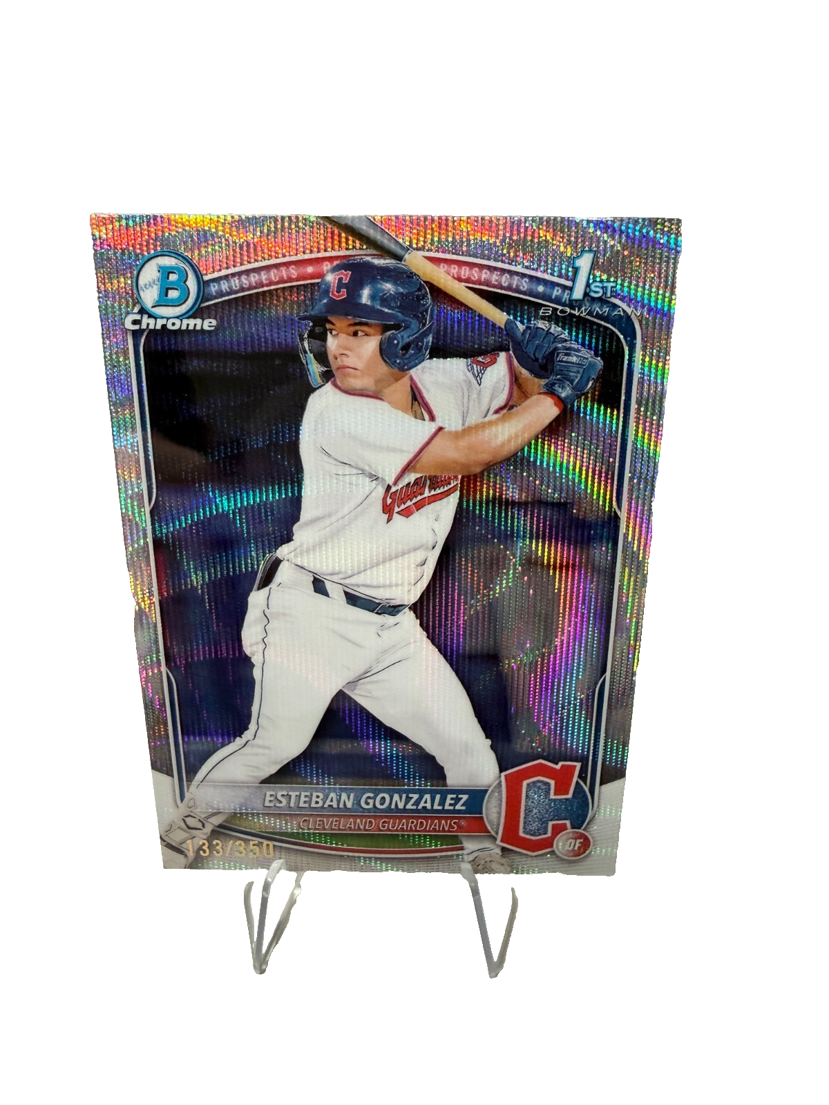 Esteban Gonzalez 2025 Bowman Chrome 1st Wave Refractor /350 #BCP-70 Guardians