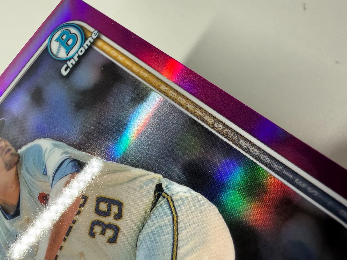 Chad Patrick 2025 Bowman Chrome Fuchsia Refractor RC /299 #28 Brewers