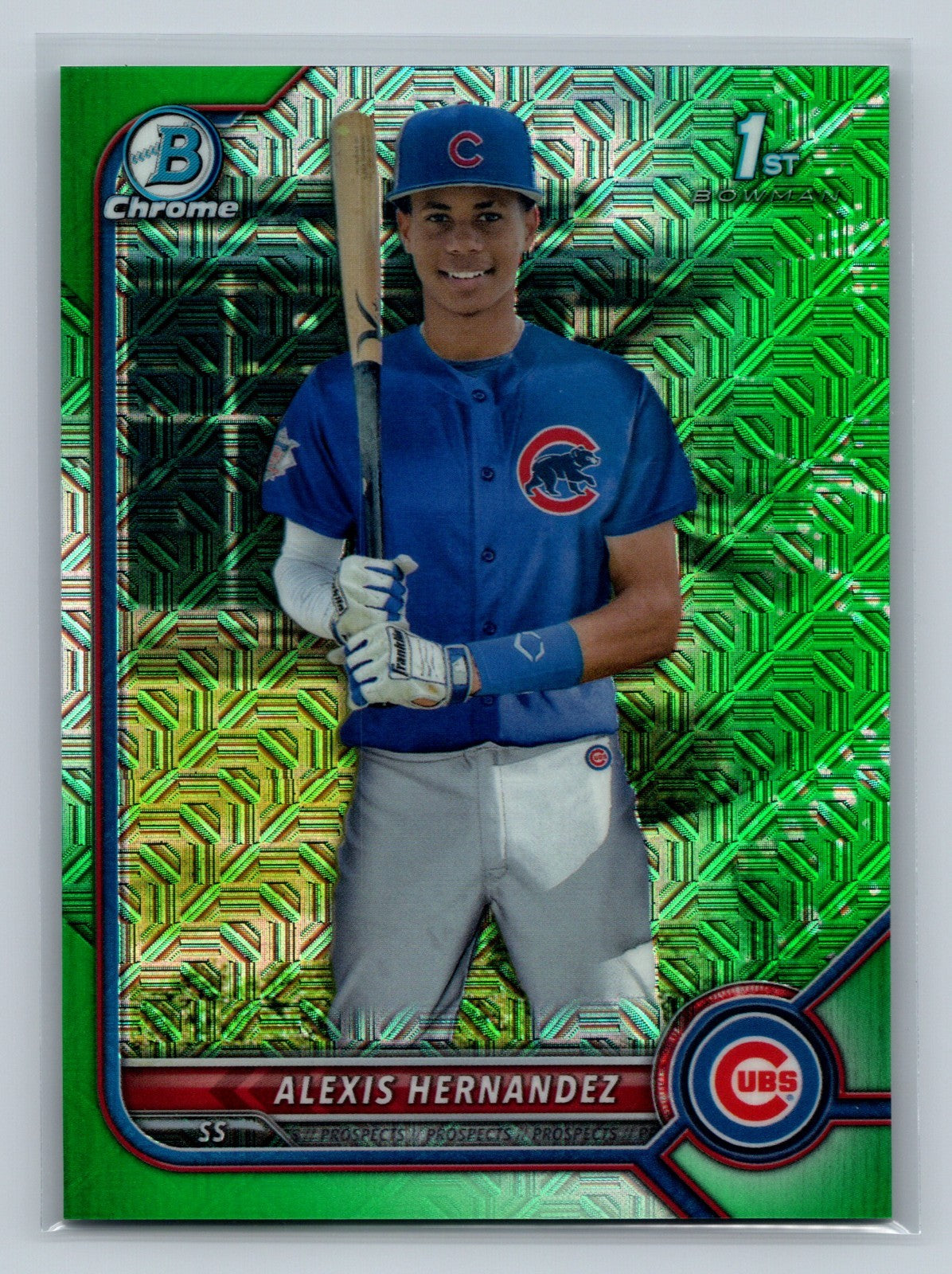 Alexis Hernandez 2022 Bowman Chrome 1st Green Mojo Refractor /99 #BCP-172