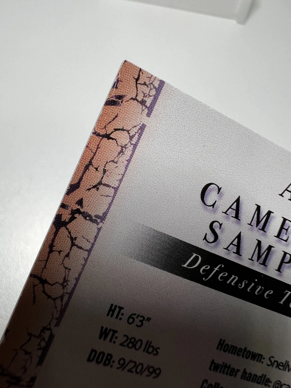 Cameron Sample 2021 Sage Premier Draft Auto #A134 Bengals