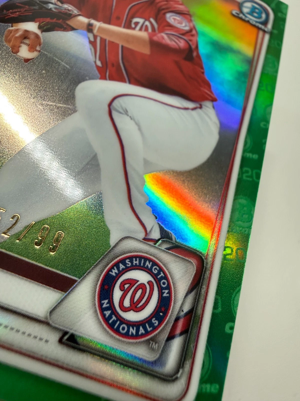 Mason Denaburg 2020 Bowman Chrome Prospects Green Refractor /99 #BCP-217