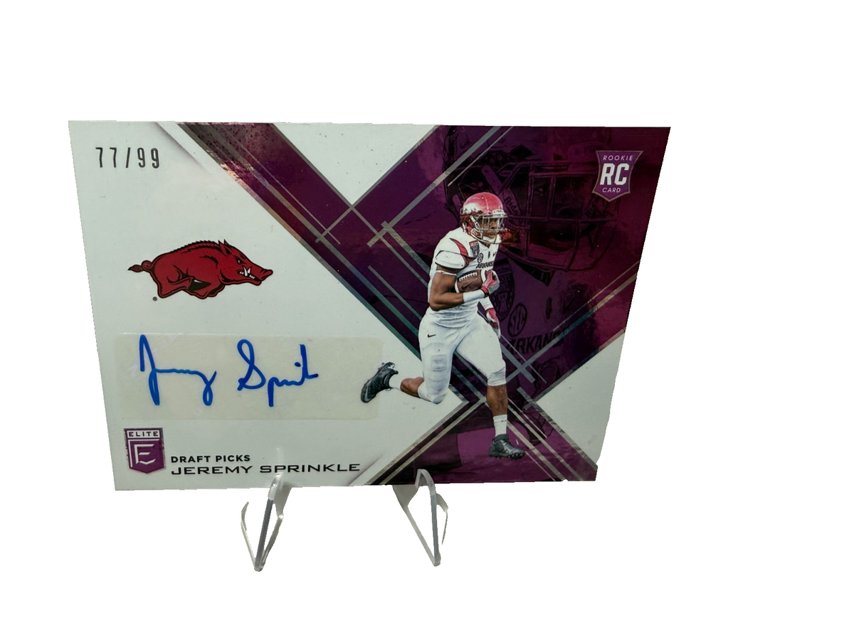 Jeremy Sprinkle 2017 Donruss Elite Collegiate Purple Auto /99 #170