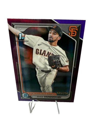 Ryan Vanderhei 2024 Bowman Chrome 1st Purple Refractor /250 #BCP-15 Giants
