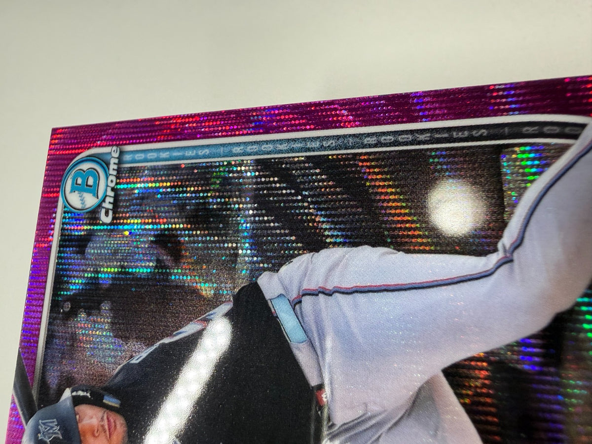 Agustin Ramirez 2025 Bowman Chrome Fuchsia Wave Refractor RC /299 #91 Marlins