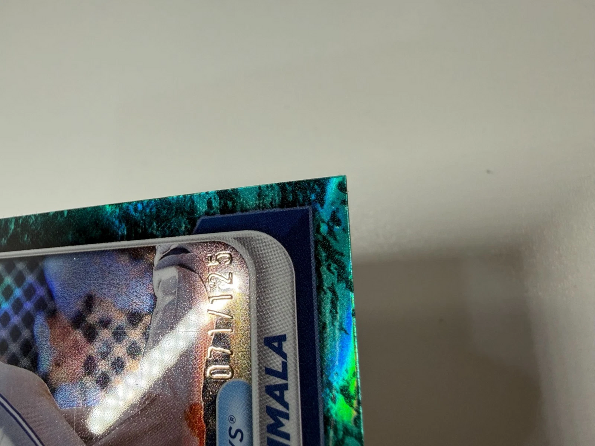 Arjun Nimmala 2024 Bowman Draft Chrome Aqua Lunar Crater Refractor /125 #BDC-102