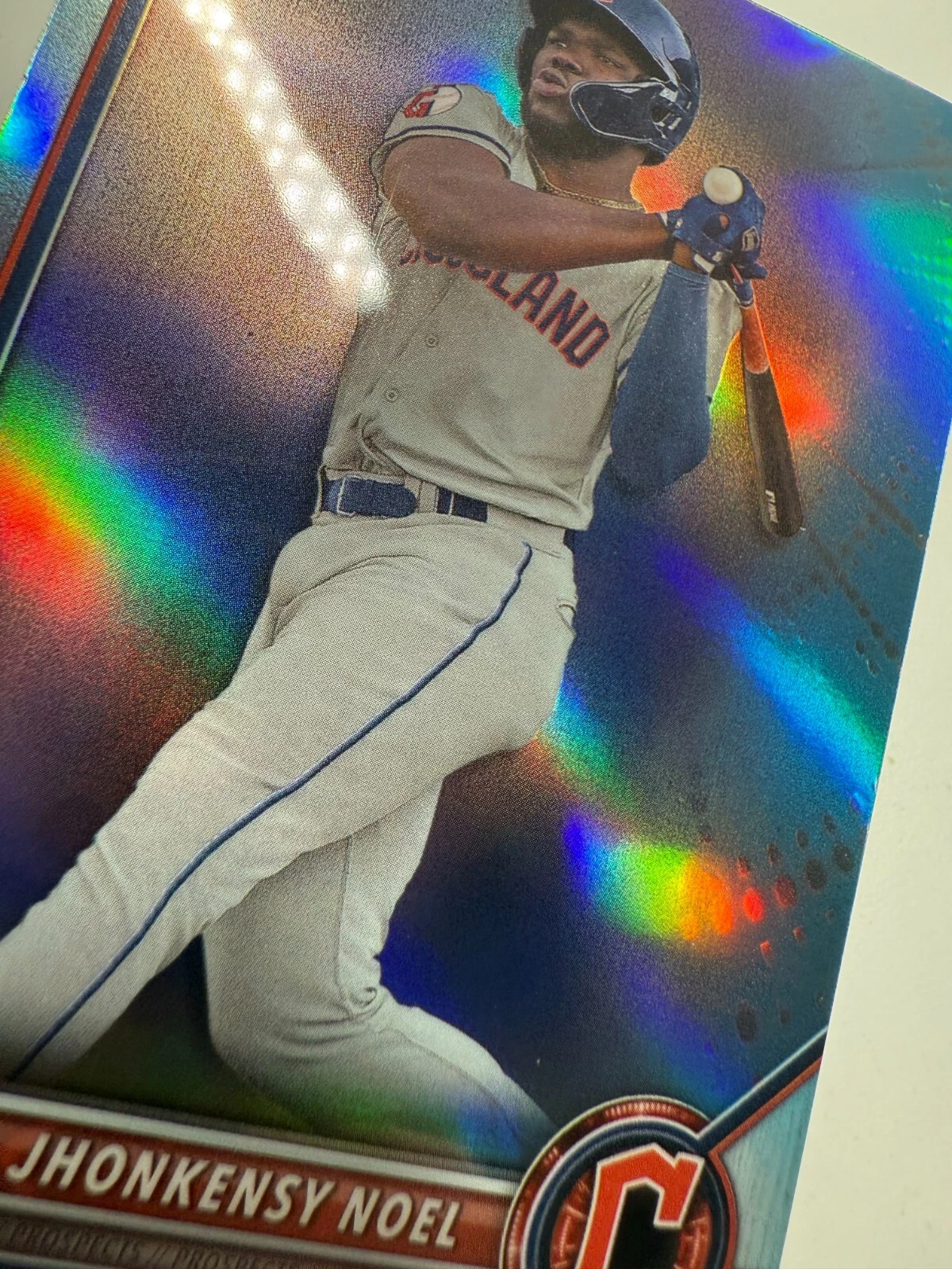 Jhonkensy Noel 2022 Bowman Draft Chrome Sky Blue Refractor #BDC-60 Guardians