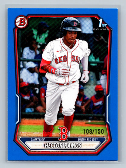 Hector Ramos 2026 Bowman 1st Paper Blue /150 #BP-128 Red Sox