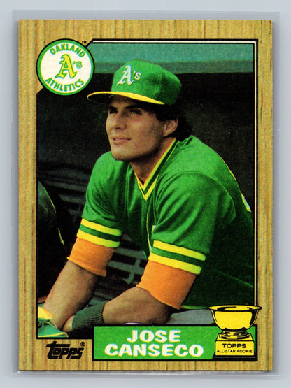 Jose Canseco 1987 Topps #620 Athletics