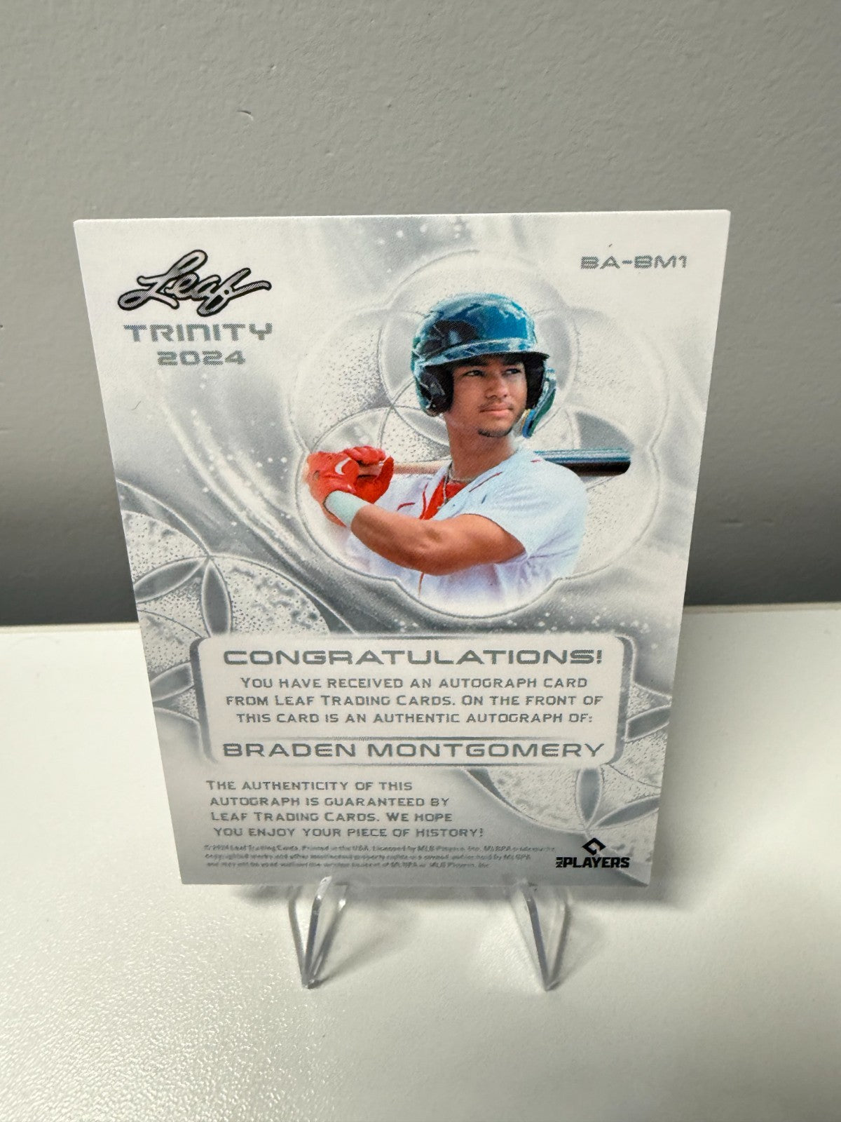 Braden Montgomery 2024 Leaf Trinity Bronze Auto /99 #BA-BM1 White Sox