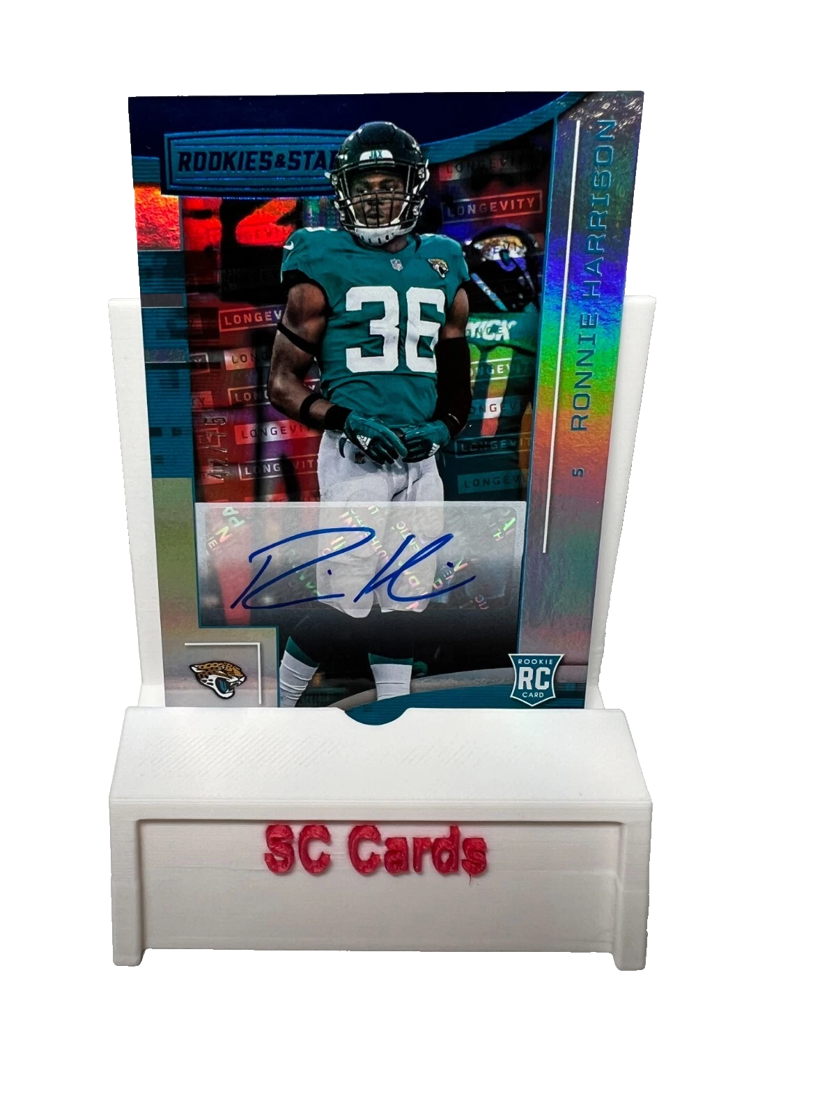Ronnie Harrison 2018 Panini Rookies & Stars Auto RC /75 #172 Jaguars