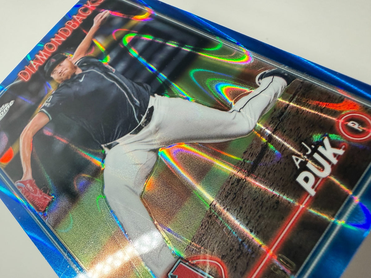 A.J. Puk 2024 Topps Chrome Update Series Blue RayWave Refractor /150 #USC139