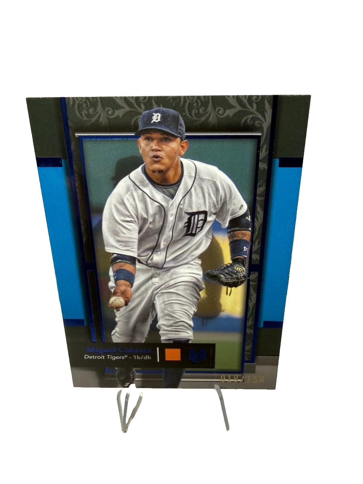 Miguel Cabrera 2024 Topps Museum Collection Sapphire Blue /150 #78 Tigers