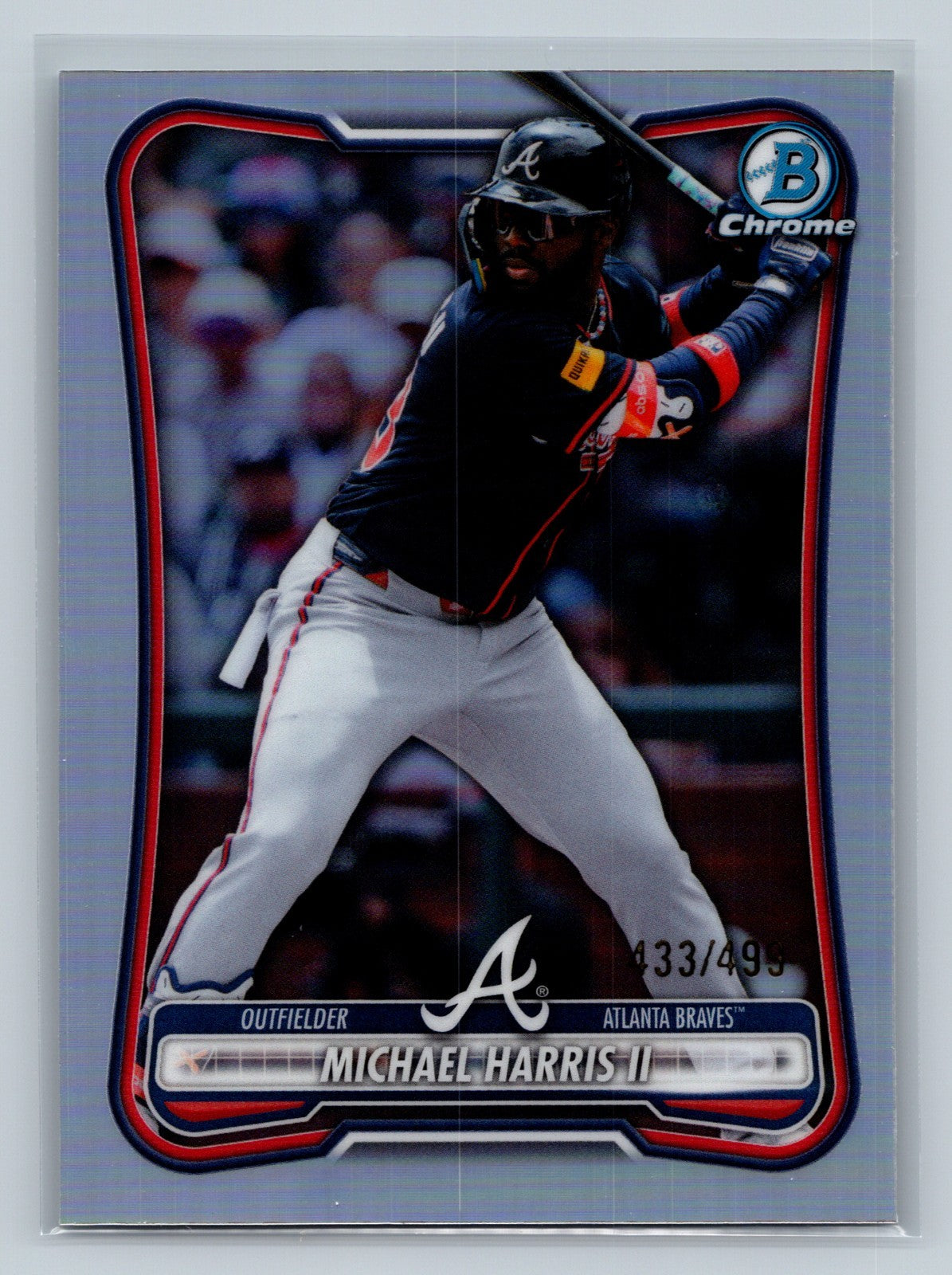 Michael Harris II 2026 Bowman Chrome Refractor /499 #89 Braves