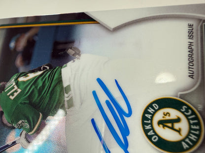 Clark Elliott 2023 Bowman Chrome Prospect Auto #CPA-CEL Athletics