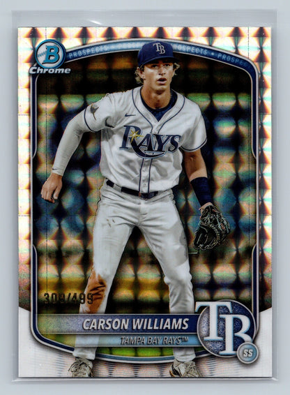 Carson Williams 2025 Bowman Chrome Prospect Geometric Refractor /499 #BCP-234