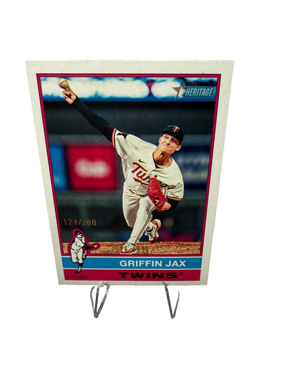 Griffin Jax 2025 Topps Heritage Bicentennial /200 #474 Twins