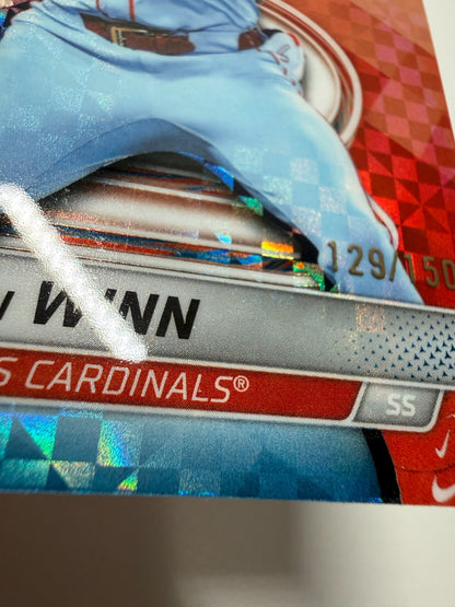Masyn Winn 2025 Bowman's Best Blue X-Fractor /150 #44 Cardinals