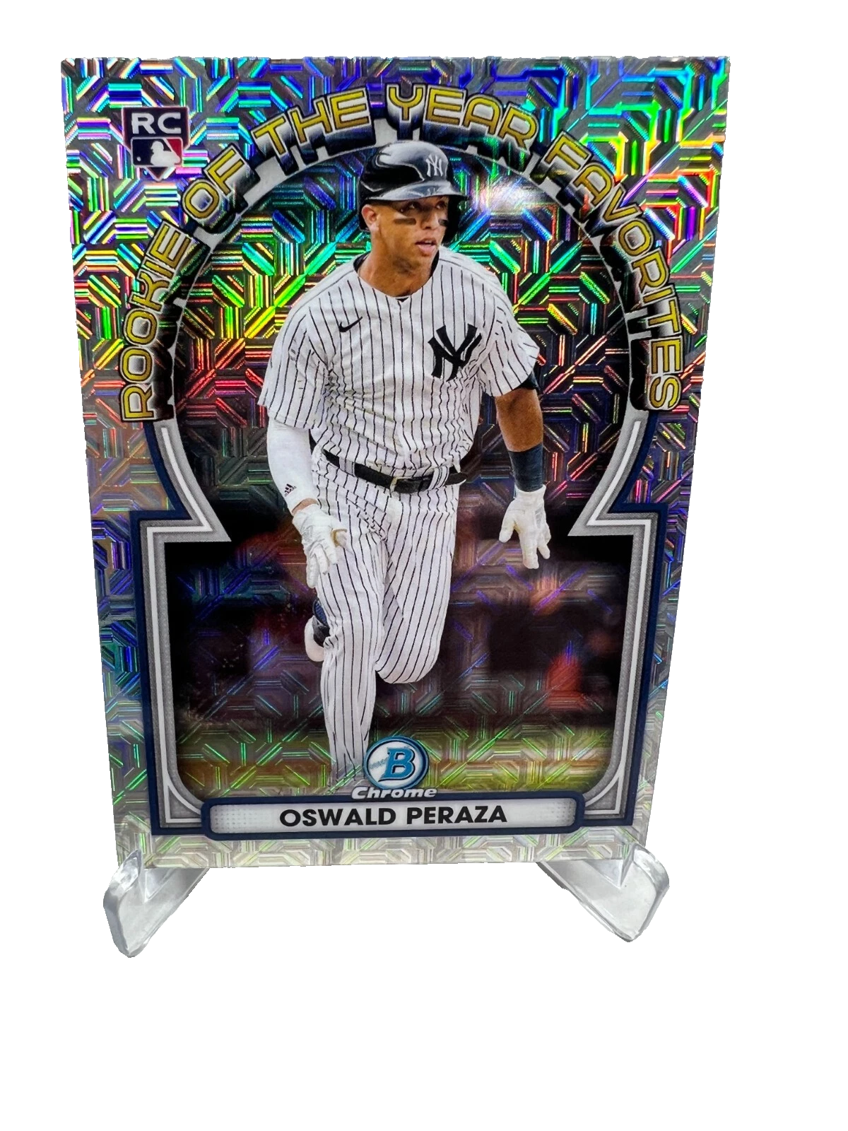 Oswald Peraza 2023 Bowman Chrome Rookie of the Year Favorites Mojo RC #ROYF-13