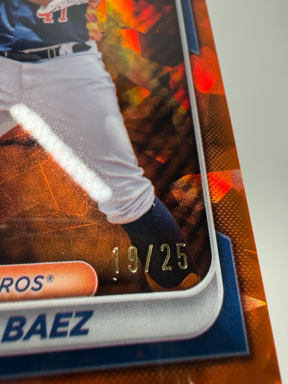 Luiz Baez 2024 Bowman Draft Chrome Sapphire Orange Refractor /25 #BDC-110 Astros