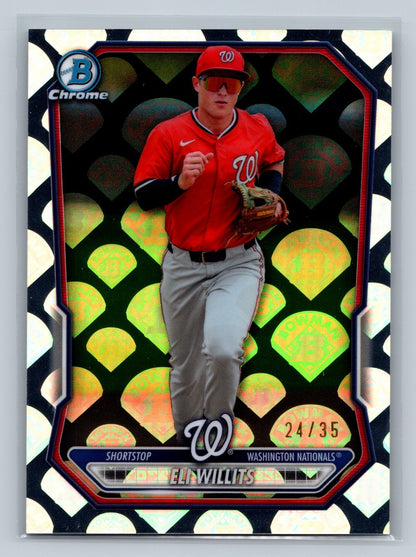 Eli Willits 2026 Bowman Chrome LogoFractor /35 #BCP-95 Nationals
