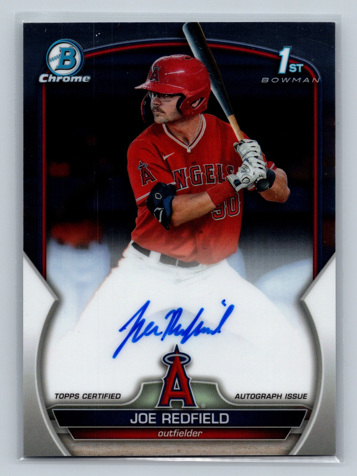 Joe Redfield 2023 Bowman Draft Chrome 1st Auto #CDA-JRE Angels
