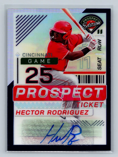 Hector Rodriguez 2024 Panini Prospect Edition Ticket Purple Prizm Auto /125 #66