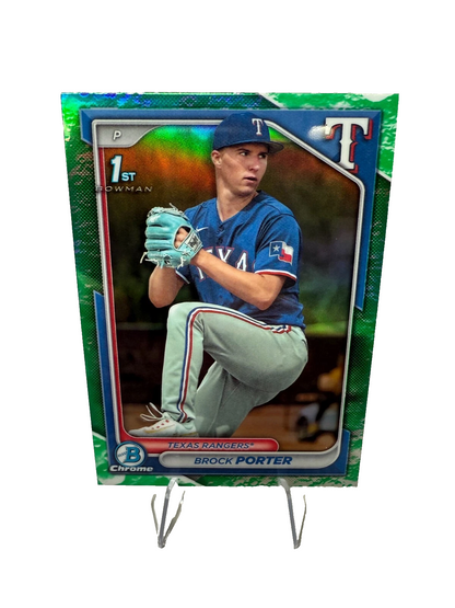 Brock Porter 2024 Bowman Chrome 1st Lunar Glow #BCP-36 Rangers