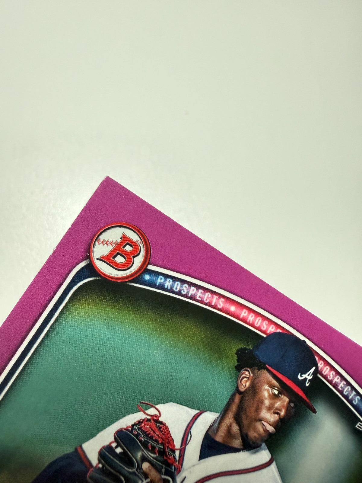 Jhancarlos Lara 2025 Bowman 1st Paper Fuchsia /299 #BP-126 Braves