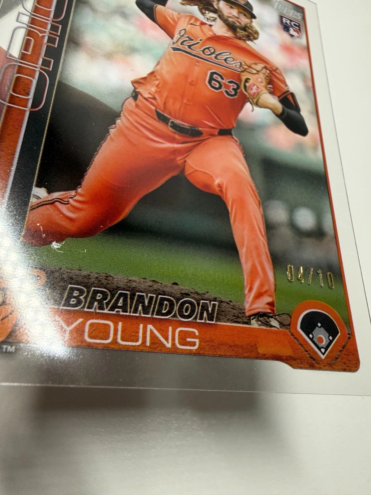 Brandon Young 2025 Topps Update Series Clear Acetate RC /10 #US97 Orioles