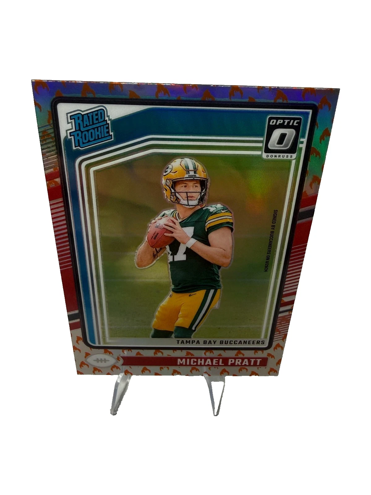 Michael Pratt 2024 Panini Donruss Optic Rated Rookie Fire Emoji RC #339
