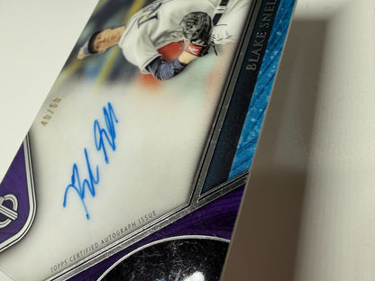 Blake Snell 2017 Topps Tribute Purple Auto /50 #TA-BS Rays