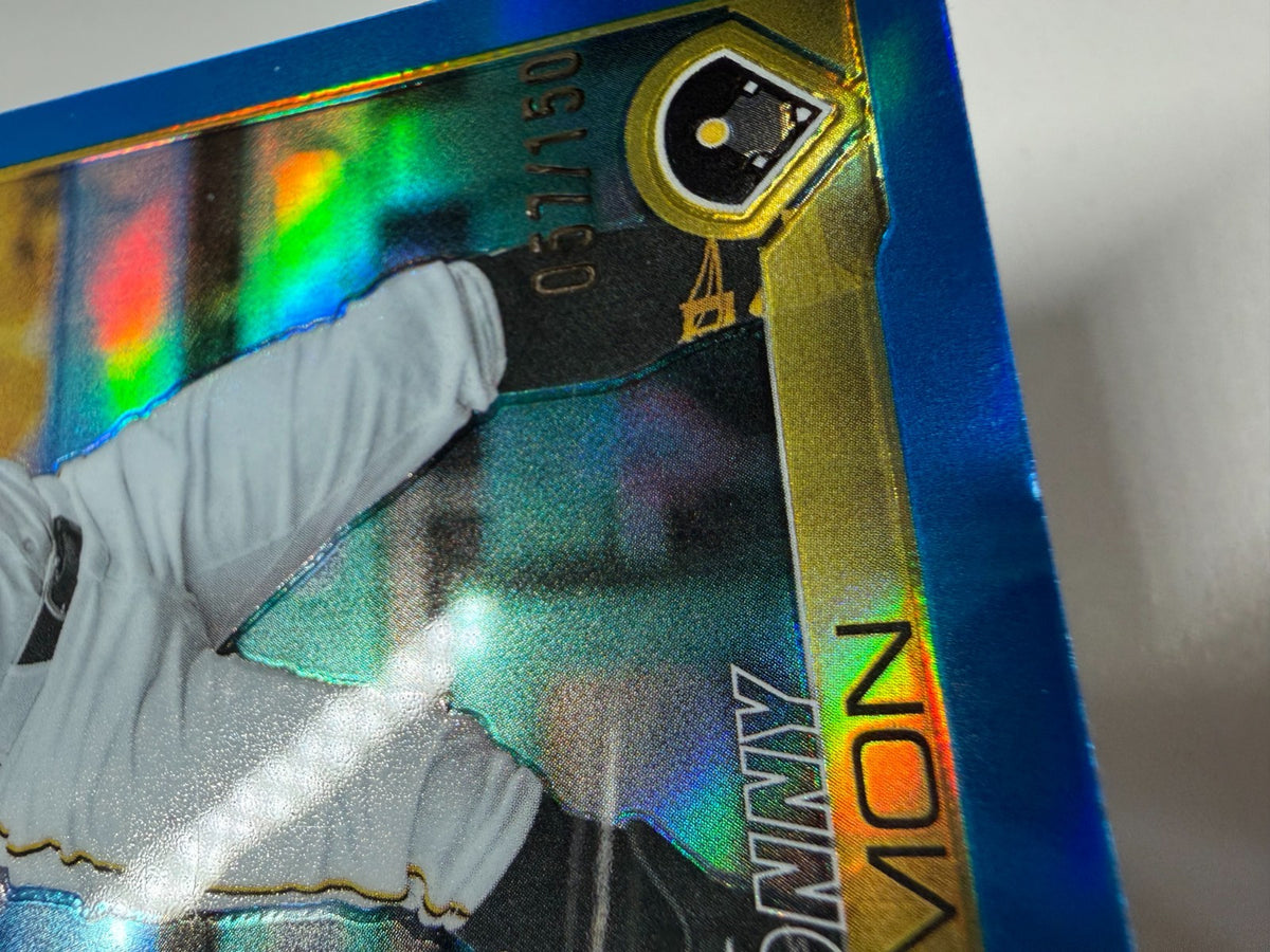 Ronny Simon 2025 Topps Chrome Update Series Blue Refractor RC /150 #USC35