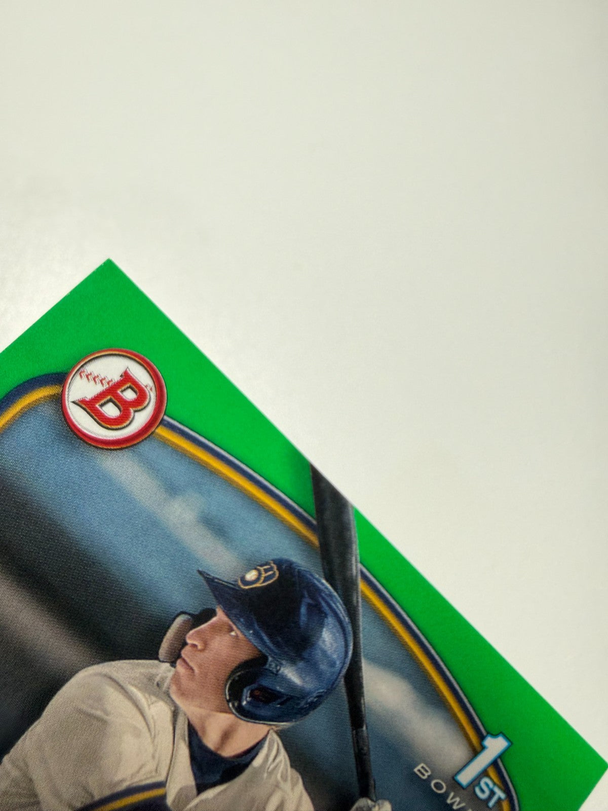 Mike Boeve 2023 Bowman Draft 1st Paper Green /99 #BD-192 Brewers