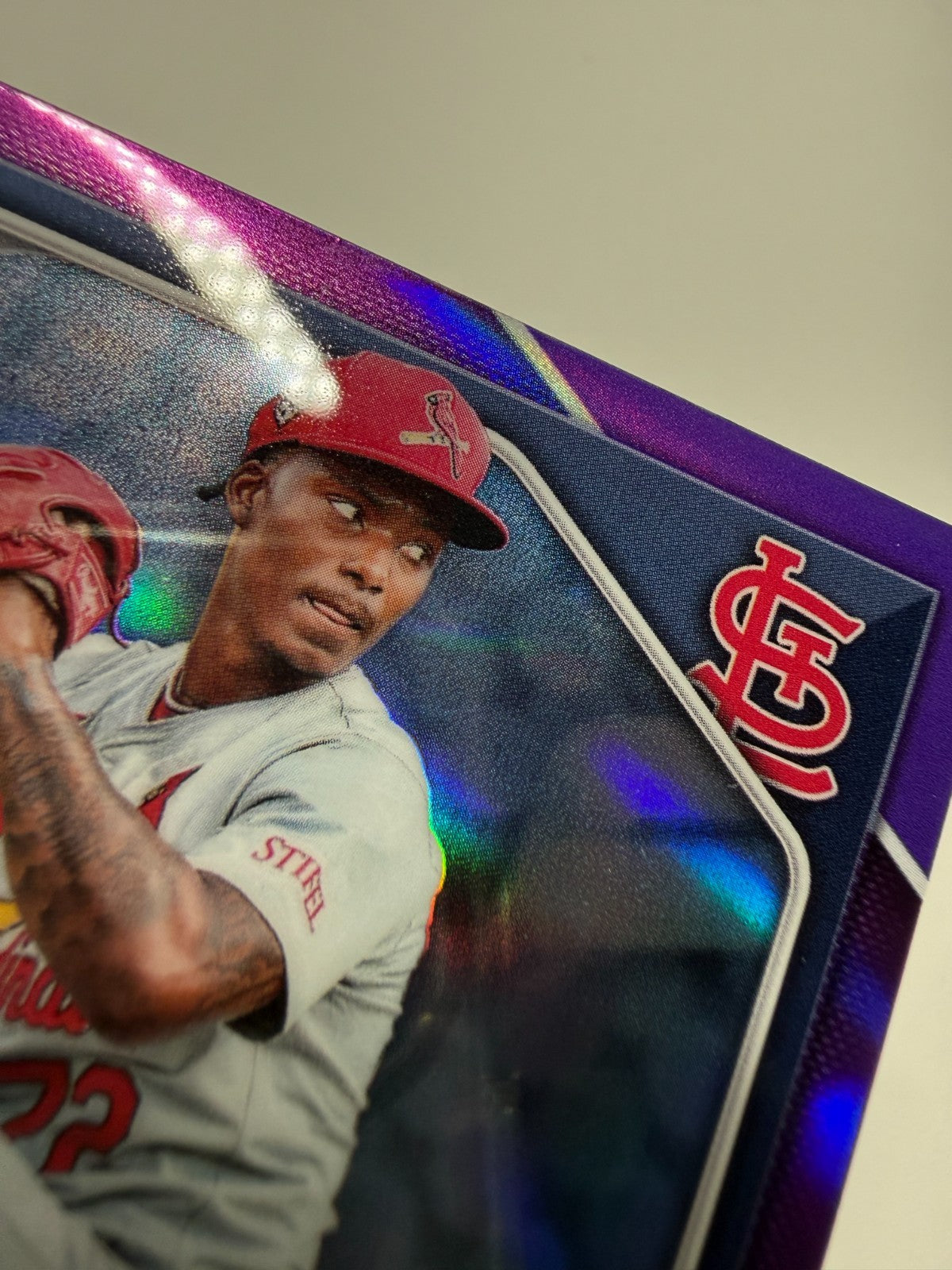 Tink Hence 2024 Bowman Draft Chrome Purple Refractor /250 #BDC-43 Cardinals