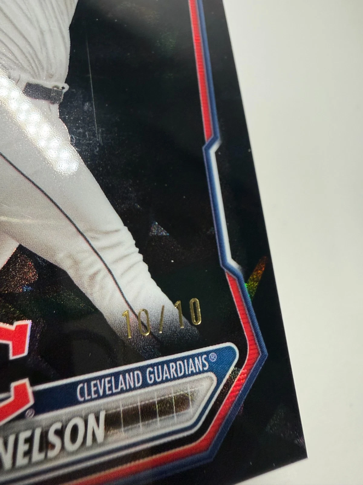 Riley Nelson 2026 Bowman Chrome 1st Sapphire Black /10 #BCP-124 Guardians