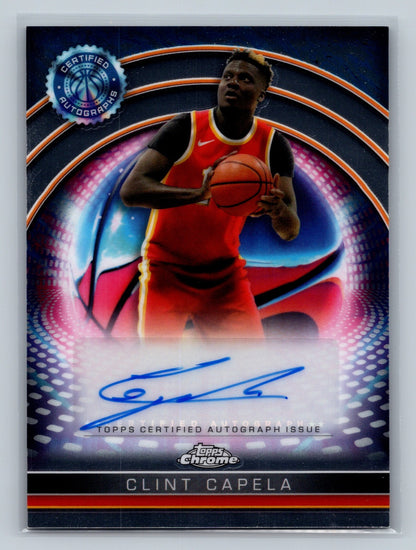 Clint Capela 2024-25 Topps Chrome Certified Auto Issue #TCAI-CC Hawks