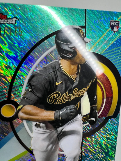 Cal Mitchell 2023 Topps Finest Aqua Shimmer Refractor RC /175 #31 Pirates
