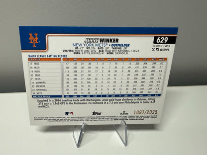 Jesse Winker 2025 Topps Series 2 Gold /2025 #629 Mets