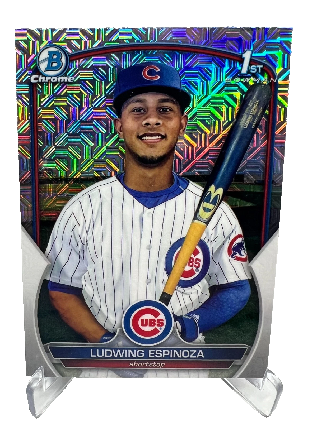 Ludwing Espinoza 2023 Bowman Chrome 1st Mega Box Mojo Refractor #BCP-192 Cubs