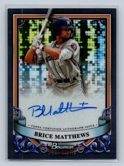 Brice Matthews 2024 Bowman Sterling Prospect Auto #PA-BMA Astros