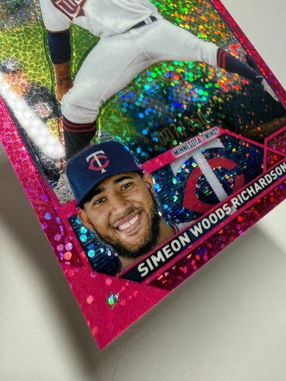Simeon Woods Richardson 2023 Topps Chrome Magenta Speckle Refractor  RC /350