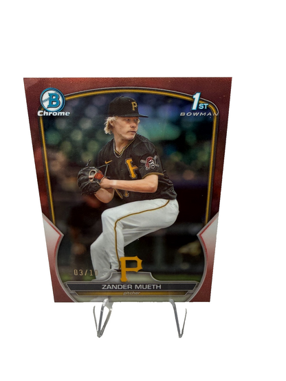 Zander Mueth 2023 Bowman Draft Chrome 1st Rose Gold Refractor /10 #BDC-131
