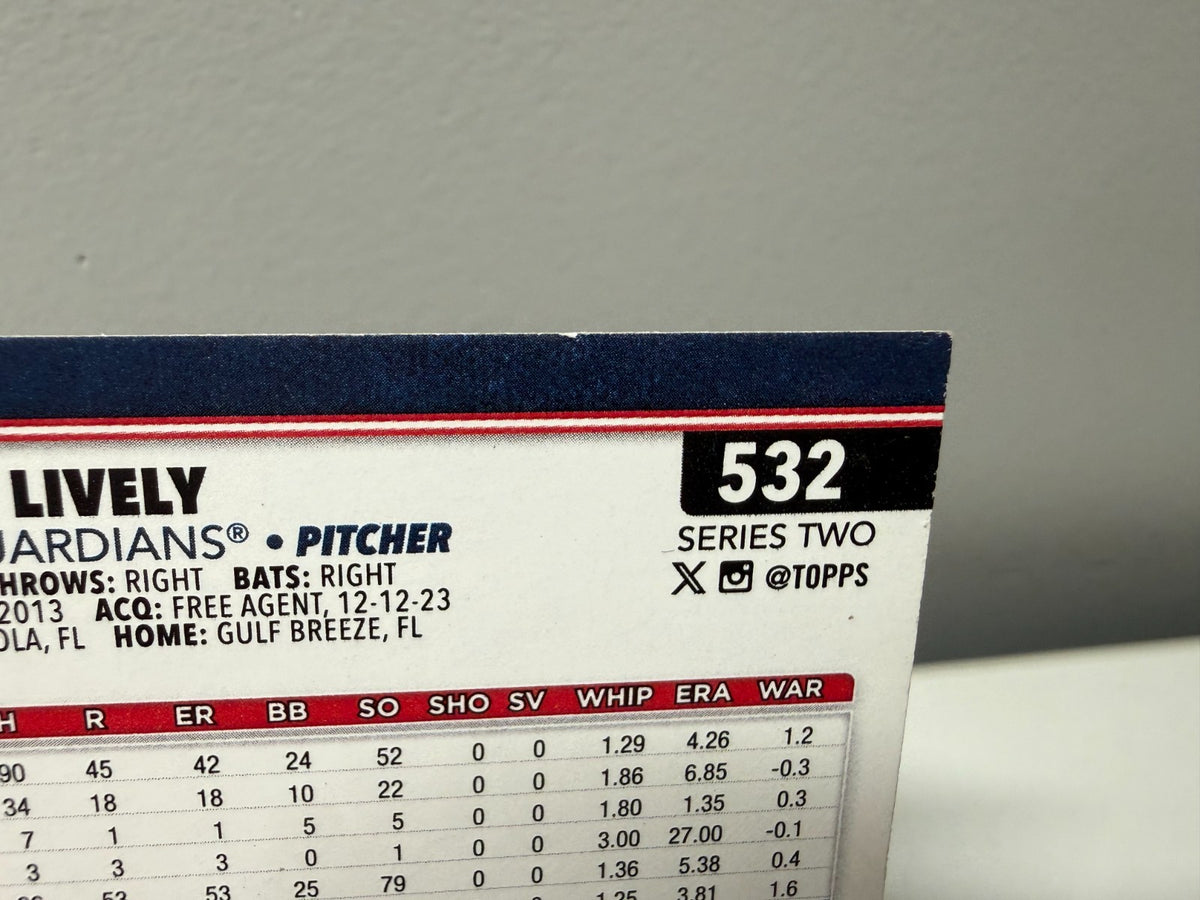 Ben Lively 2025 Topps Series 2 Gold /2025 #532 Guardians