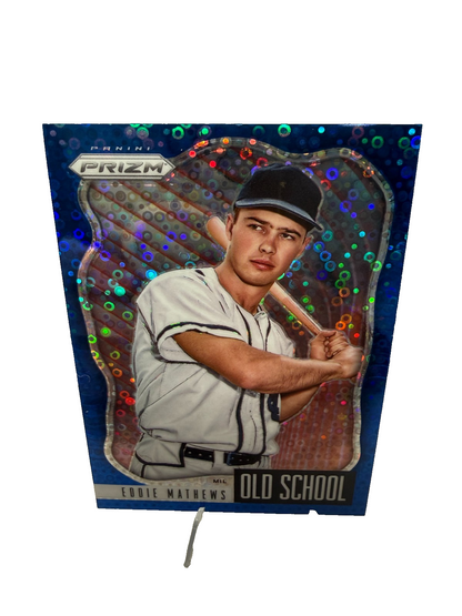 Eddie Mathews 2021 Panini Prizm Old School Blue /199 #OS-4 Braves