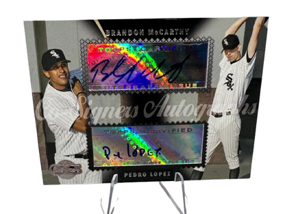 Brandon McCarthy Pedro Lopez 2006 Topps Co-Signers Auto #CS39 White Sox