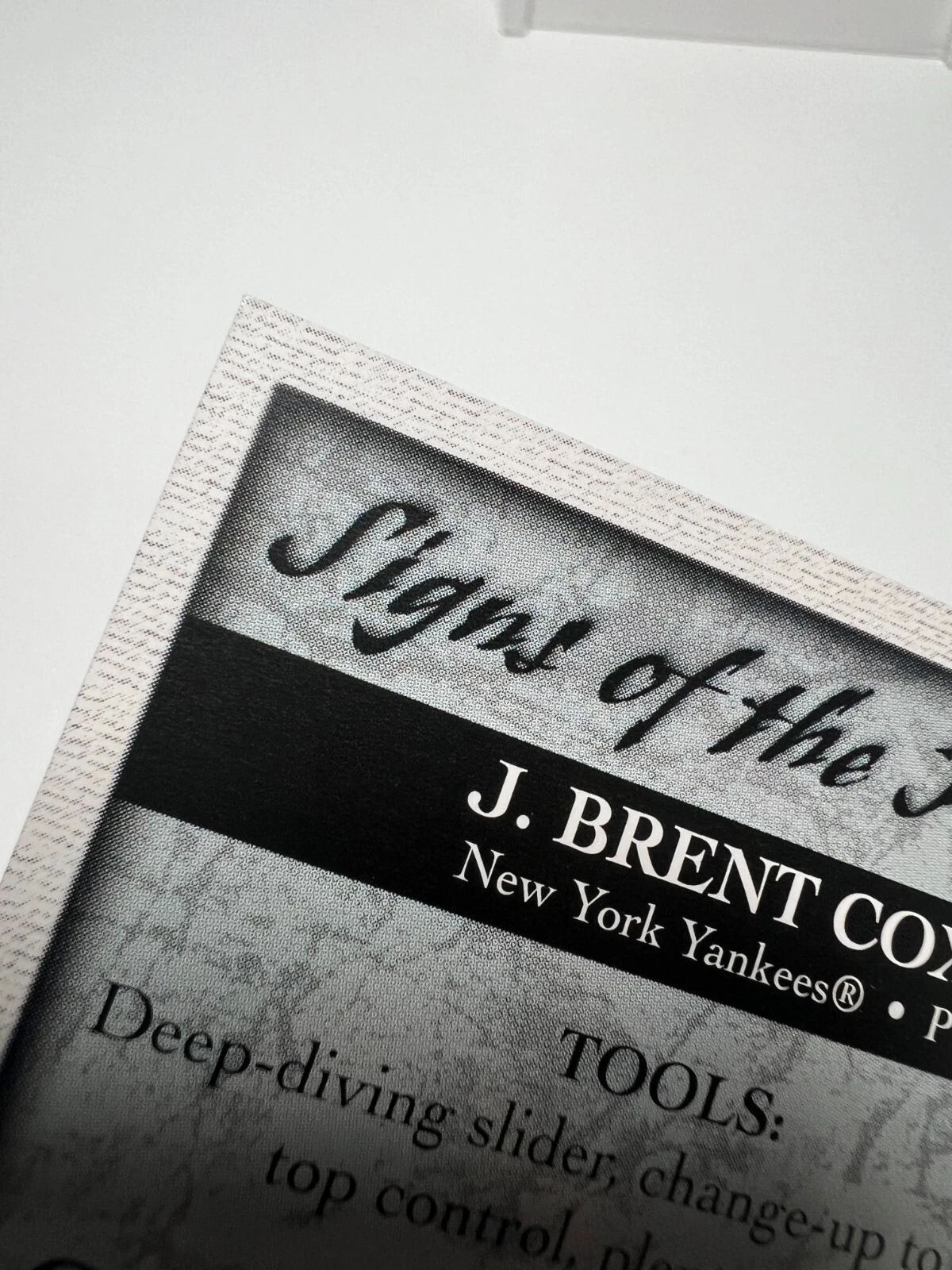 J. Brent Cox 2007 Bowman Signs of the Future Auto #SOF-JBC Yankees