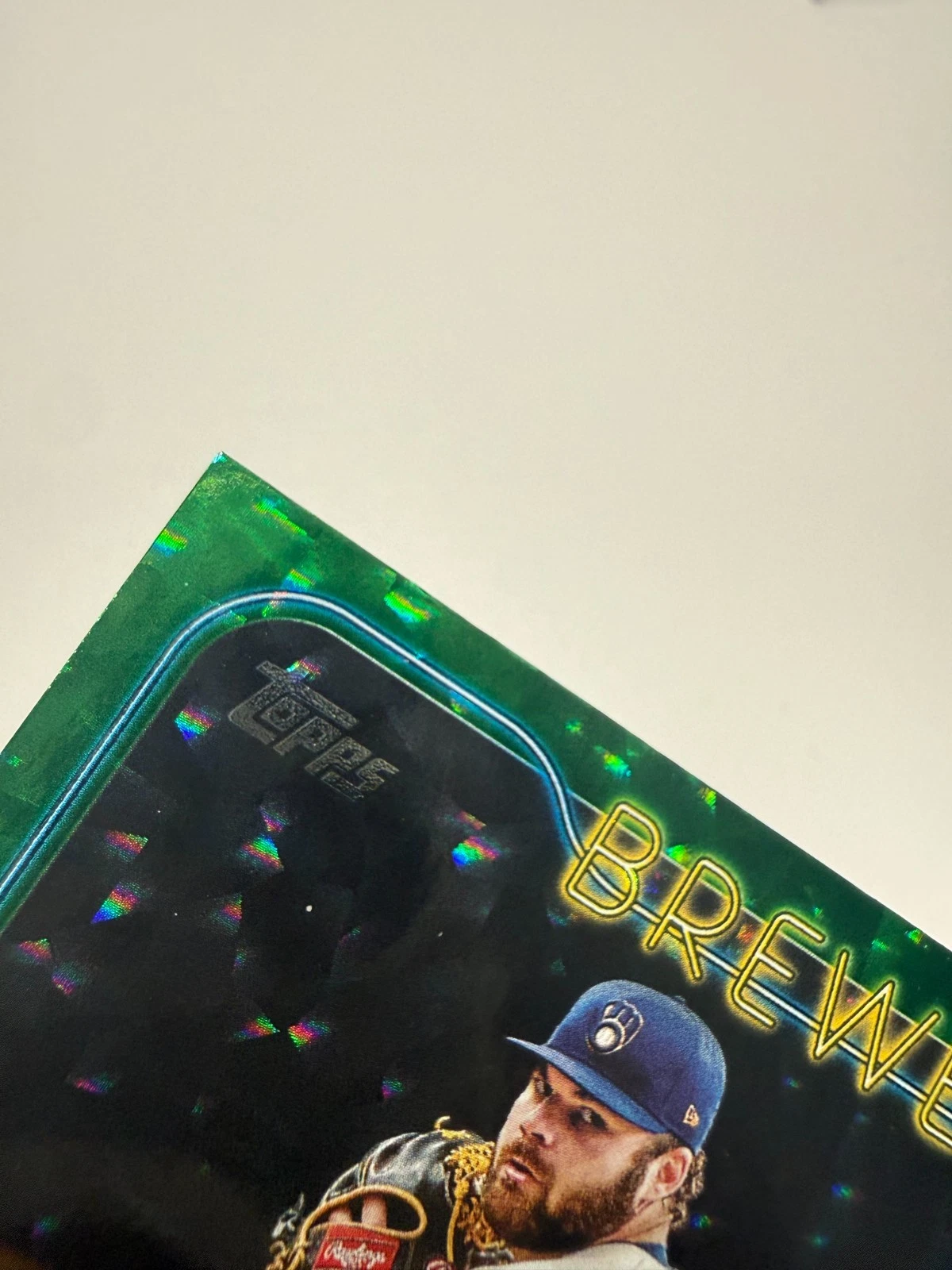 Bryse Wilson 2024 Topps Update Series Green Crackle Foilboard /499 #US45 Brewers